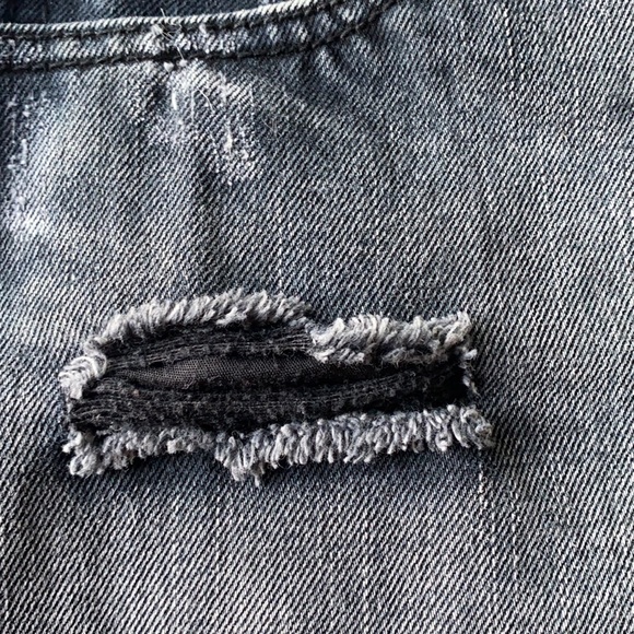 Denim Distressed-S -High Waist Shorts GUC!!! - Picture 7 of 12